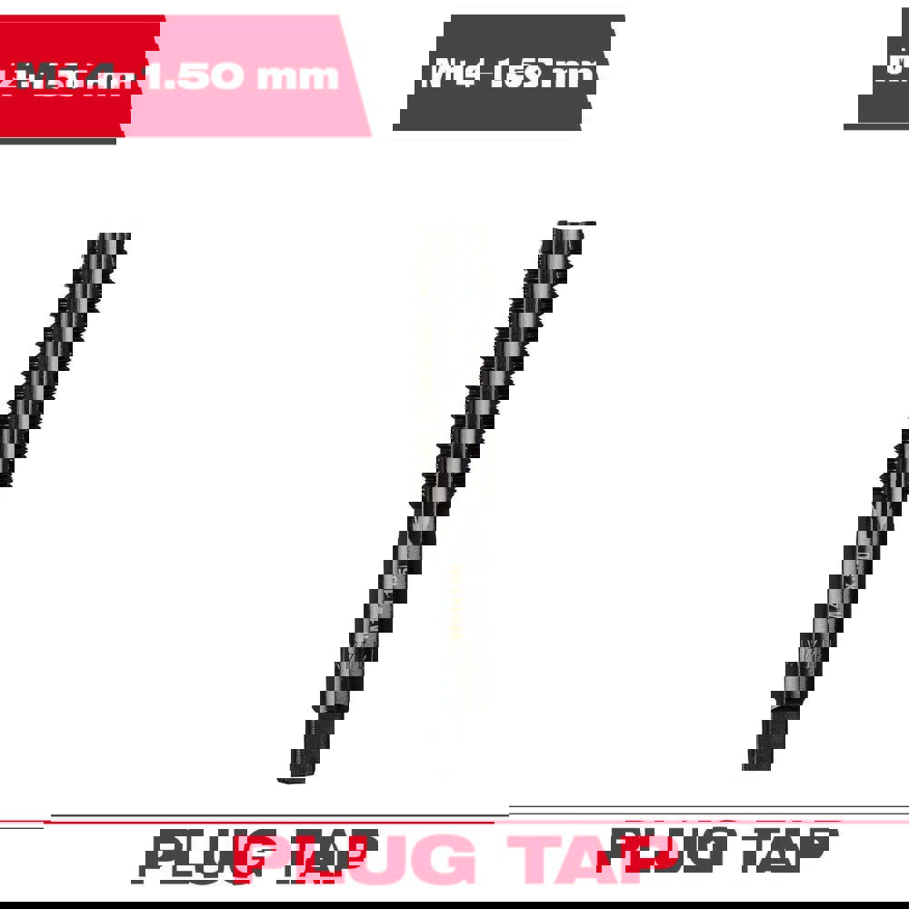 Straight Flute Taps; Tap Type: Straight Flute ; Thread Size (Inch): 14 ; Overall Length (Decimal Inch): 3.2500 ; Thread Standard: Metric ; Chamfer: Plug ; Material: High-Carbon Steel